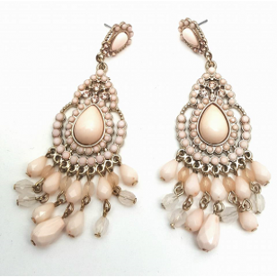 Oorbellen Boho Coral